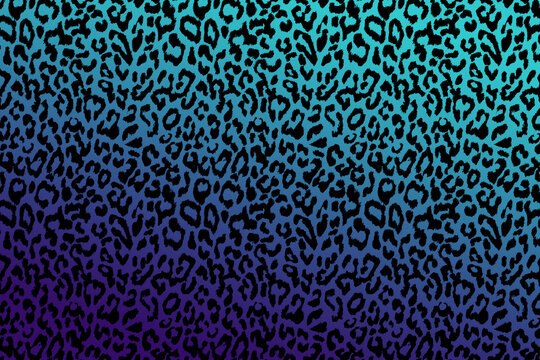 Abstract background illustration of black and blue animal print 