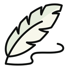 quail pen flat outline icon, school and education icon