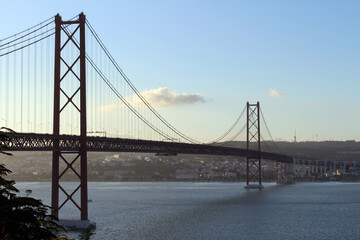 Lisbon red bridge