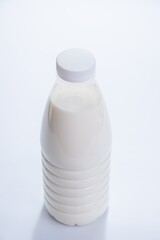 Milk bottle food isolated container. Dairy beverage.