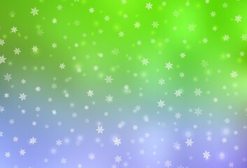 Light Pink, Green vector backdrop in holiday style.