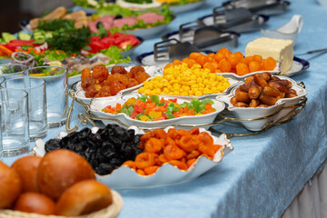 Buffet Dinner Restaurant Catering Food Concept