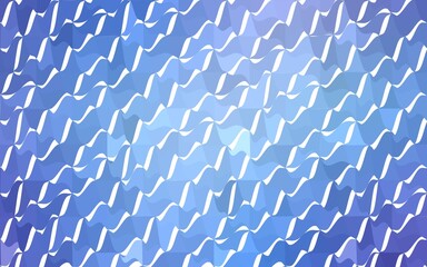 Naklejka premium Light Pink, Blue vector blurry triangle background design. Geometric background in Origami style with gradient.