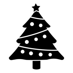 gz952 GrafikZeichnung - german: Weihnachtsbaum Symbol - english: christmas tree icon. - MERRY CHRISTMAS - simple template isolated on white background - square xxl g10000
