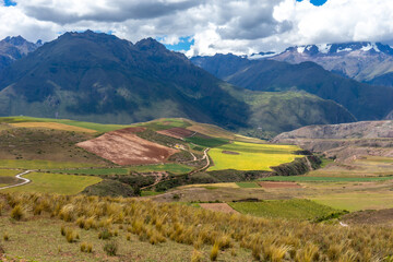 Peru, view over the impressive Colca Canyon.