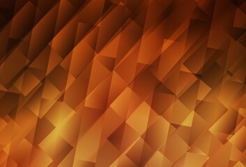Obraz premium Dark Orange vector background with rectangles.