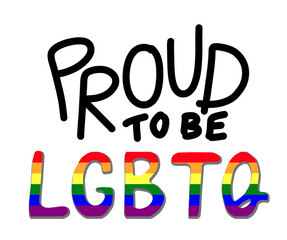 Proud LGBTQ Gay Pride Rainbow