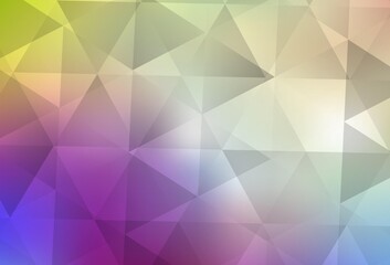 Light Multicolor vector abstract polygonal pattern.