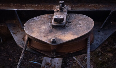 Shipyard, sparks, iron and rust