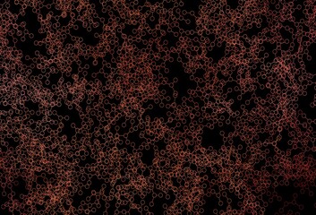 Dark Red vector pattern with artificial intelligence network.