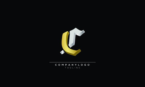 lrc Abstract initial monogram letter alphabet logo design