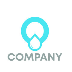 water drop logo design