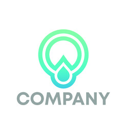 water drop logo design