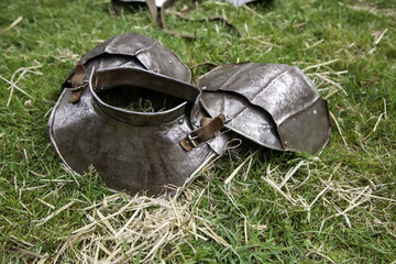 Medieval armor helmet