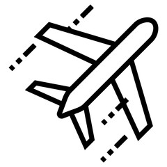 Air freight icon in line design.