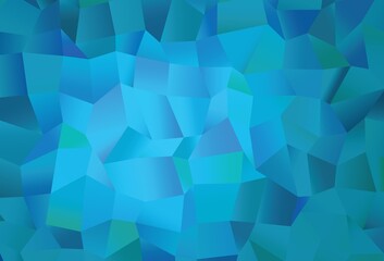 Obraz premium Light BLUE vector cover with polygonal style.