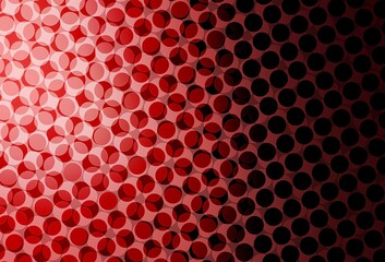 Light Pink, Red vector texture with disks.