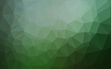 Obraz premium Light Green vector triangle mosaic texture. Colorful illustration in Origami style with gradient. The best triangular design for your business.