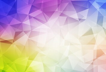 Light Multicolor vector abstract polygonal pattern.