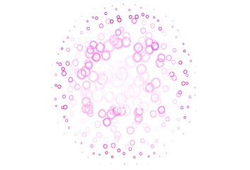 Light Pink vector texture with disks.