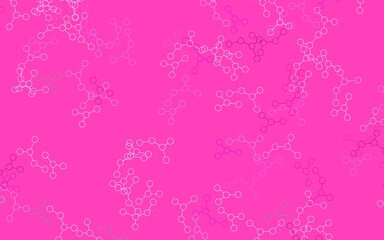 Light Purple vector pattern with artificial intelligence network.