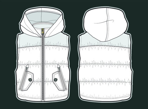 Vest. Winter Clothes Drawing For Kids