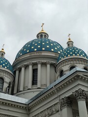 Fototapeta na wymiar church trinity orthodox saint petersburg russia