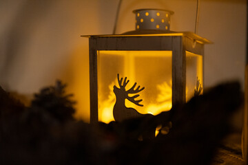 Lanterna con renna