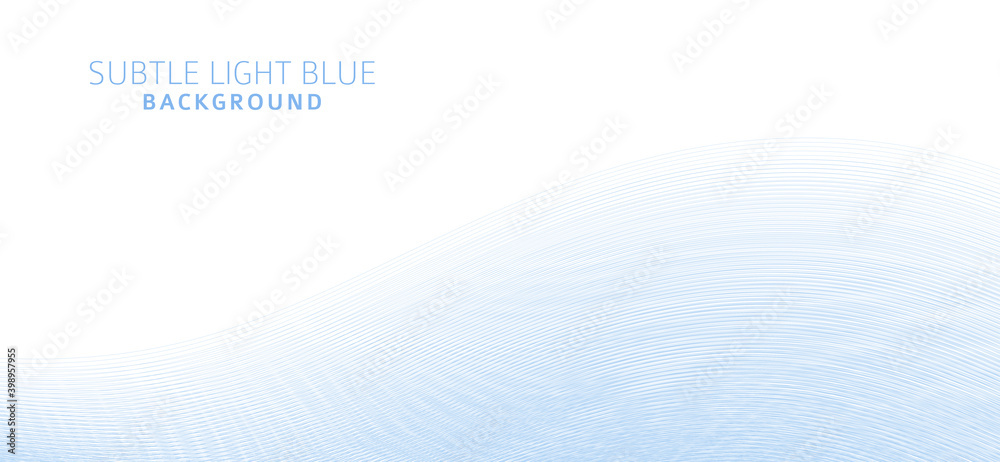 Aufkleber background with thin wavy light blue lines. subtle vector graphics