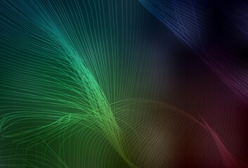 Dark Green vector colorful abstract background.