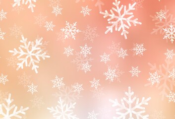 Light Orange vector background in Xmas style.