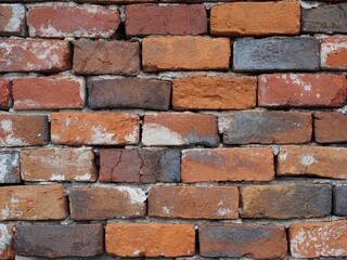 Fototapeta premium Verwittert - altes Ziegelmauerwerk in Sichtbauweise