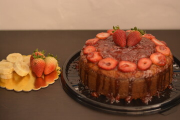 cake with strawberry