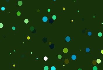 Light Green, Yellow vector template with circles.