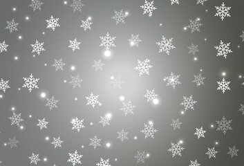 Light Gray vector layout in New Year style.