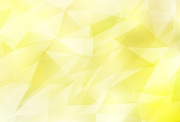 Light Yellow vector abstract mosaic backdrop.