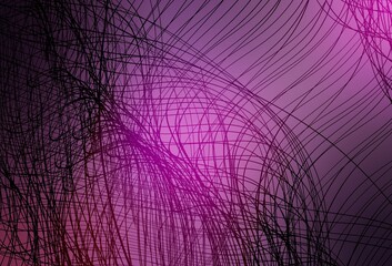 Light Purple, Pink vector pattern with wry lines.