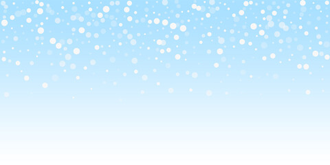 White dots Christmas background. Subtle flying sno