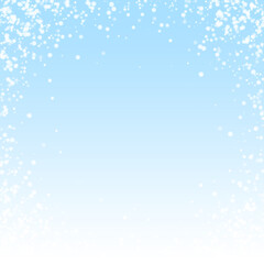 Amazing falling snow Christmas background. Subtle 