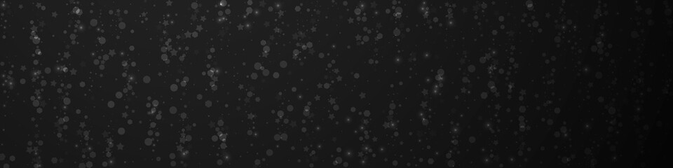 Magic stars Christmas background. Subtle flying sn