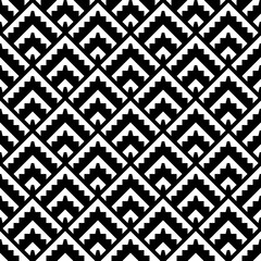 Seamless pattern. Tribal background. Repeated figures wallpaper. Simple shapes image. Textile print, web design, abstract backdrop, artwork illustration. Folk motif. Ethnic ornament. Vector art.