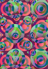 abstract background pattern with blurred colorful circles. Vertical wallpaper 