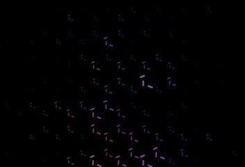 Dark Purple, Pink vector background with straight lines.