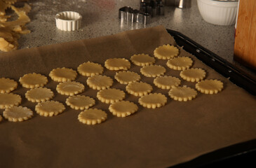 Cookies are baked for the Christmas party