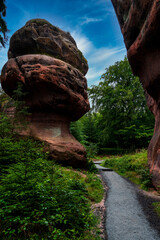 Kelchstones natural monument near Oybin, Germany.