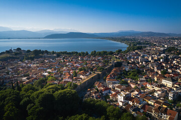 Ioannina Aerial view of city, Greece drone photo