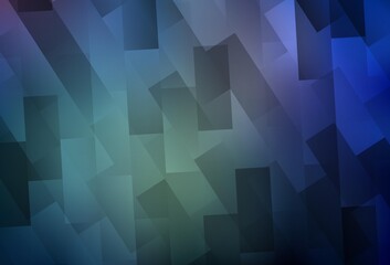 Obraz premium Light BLUE vector template with rhombus.
