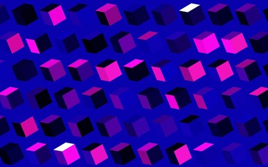 Dark Purple vector pattern in square style.