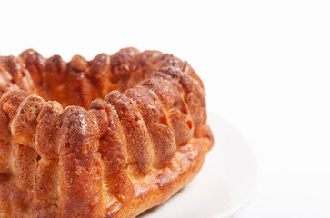 Ingredients to make fruit cake: flour, ricotta, persimmon,form in the shape of a heart.