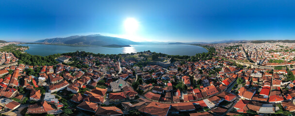 Ioannina Aerial view of city, Greece drone photo